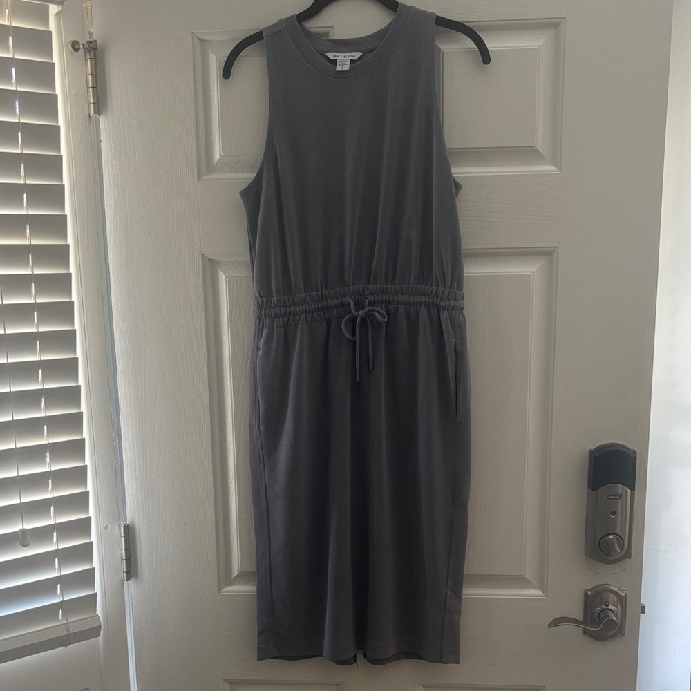 Athleta Charcoal Midi Dress